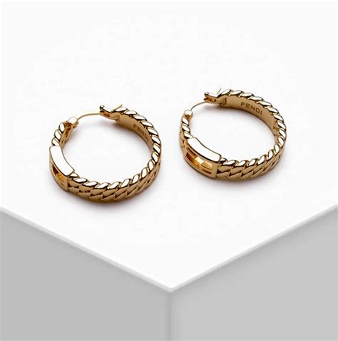 fendi hoop|genuine fendi earrings.